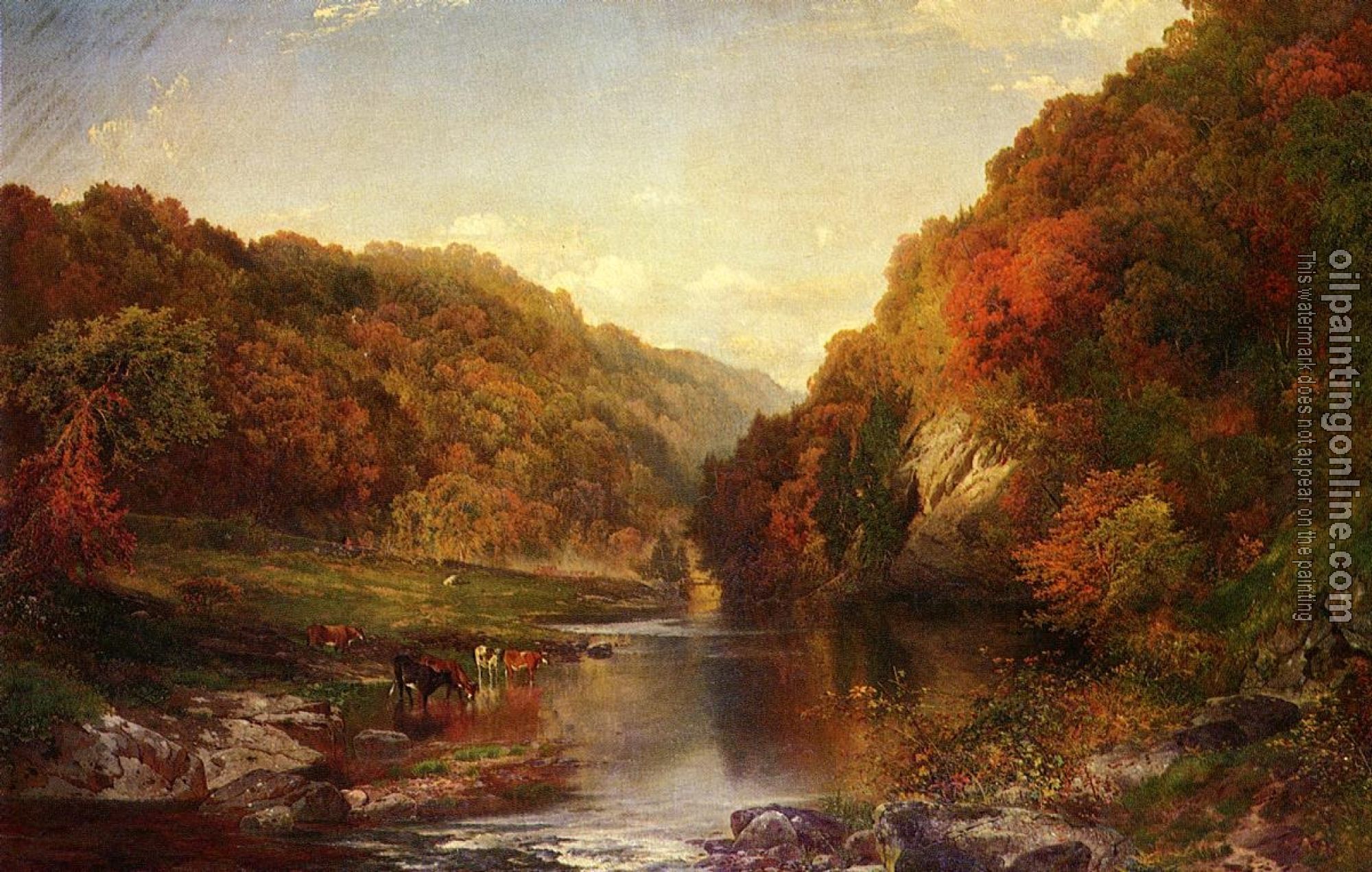 Moran, Thomas - Autumn on the Wissahickon
